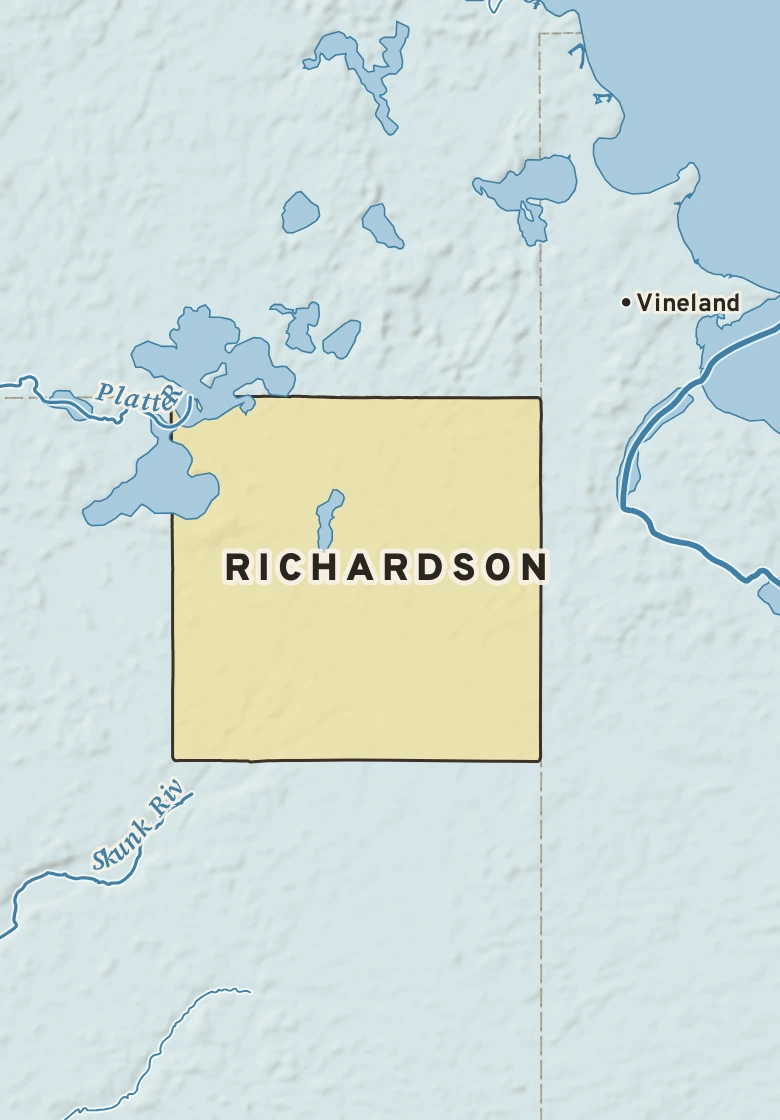 Atlas plate of Richardson, Minnesota.