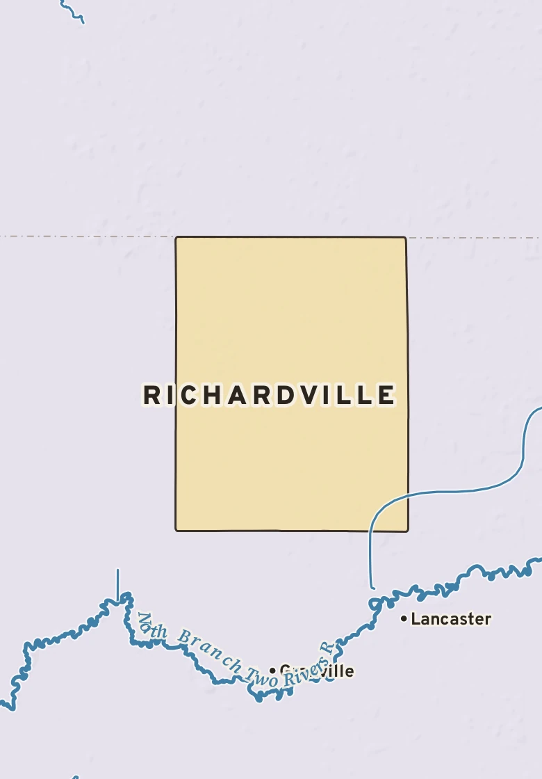 Atlas plate of Richardville, Minnesota.