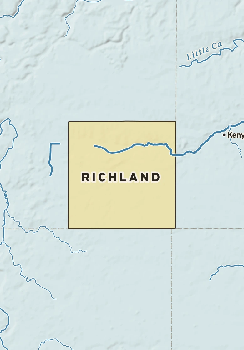 Atlas plate of Richland, Minnesota.