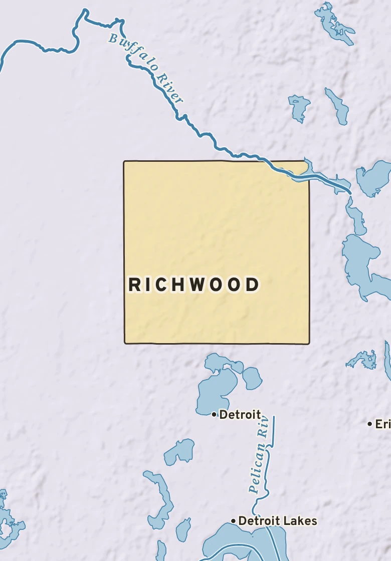 Atlas plate of Richwood, Minnesota.