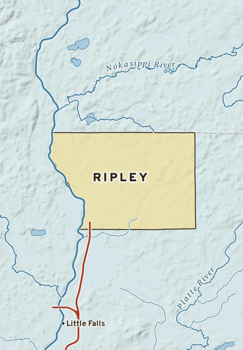 Atlas plate of Ripley, Minnesota.