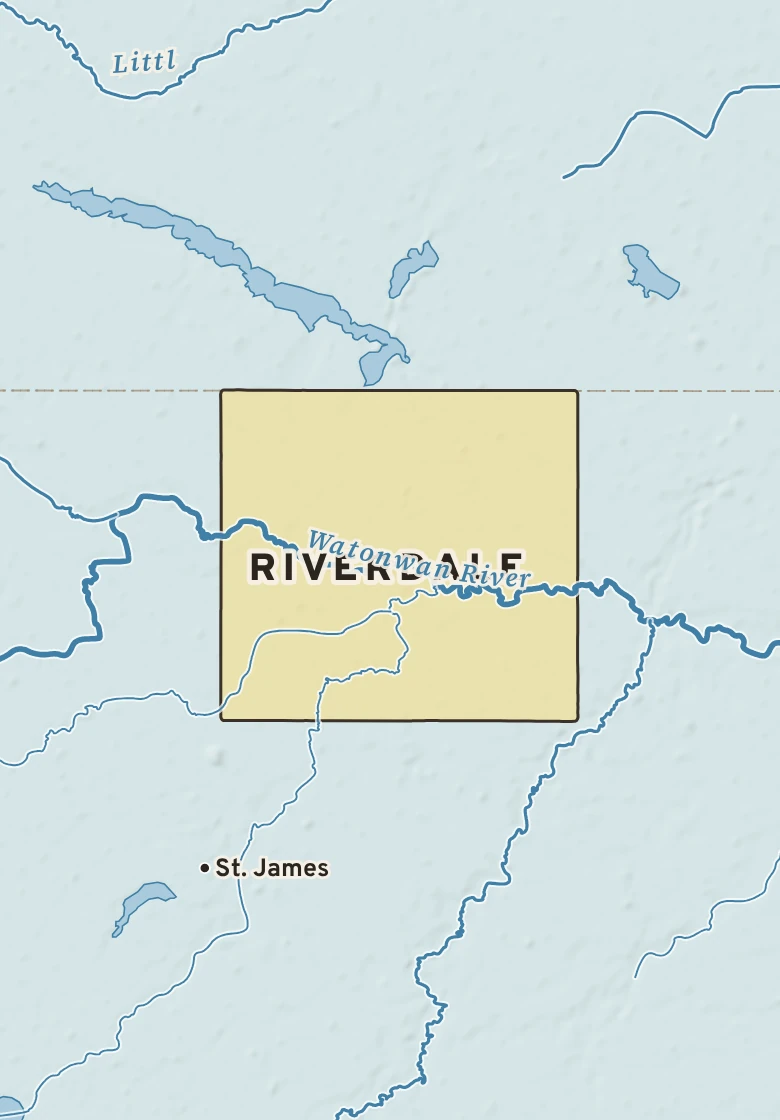 Atlas plate of Riverdale, Minnesota.