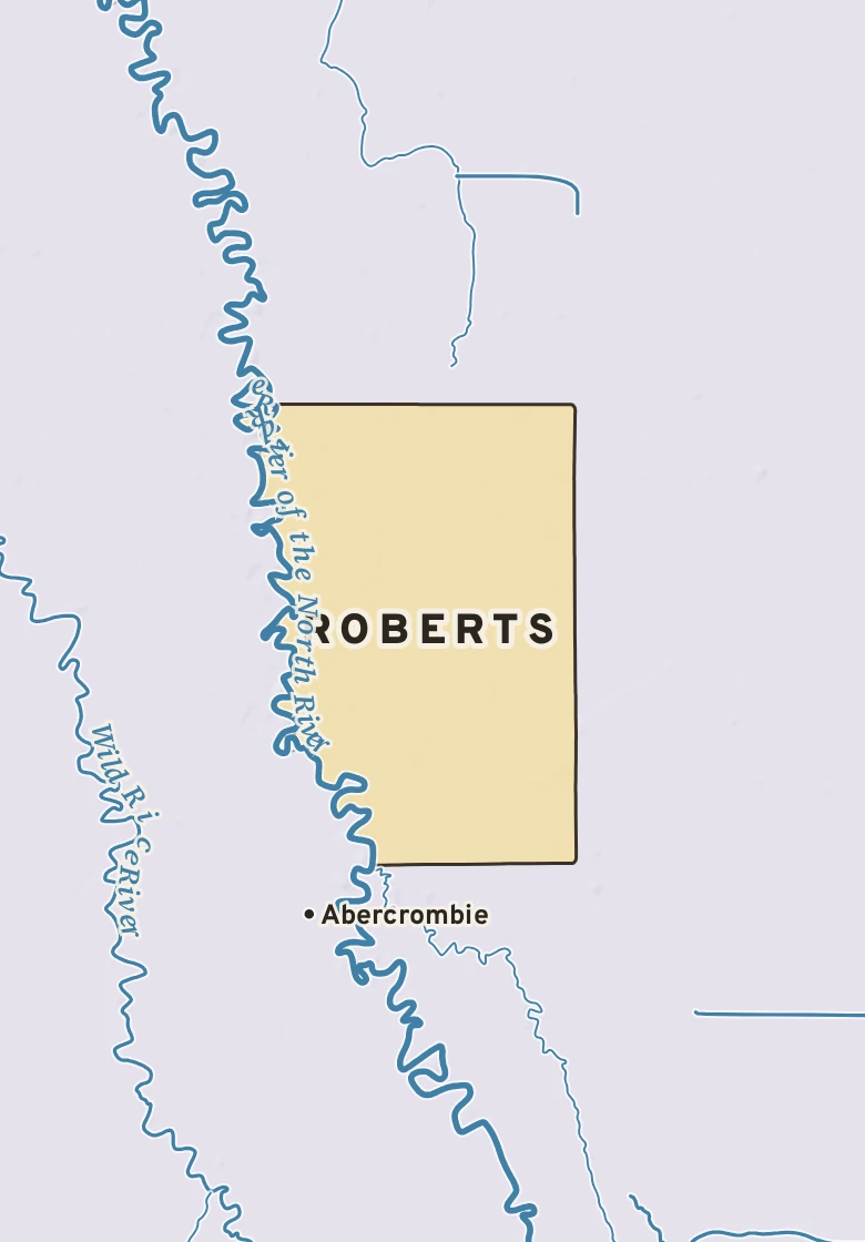 Atlas plate of Roberts, Minnesota.