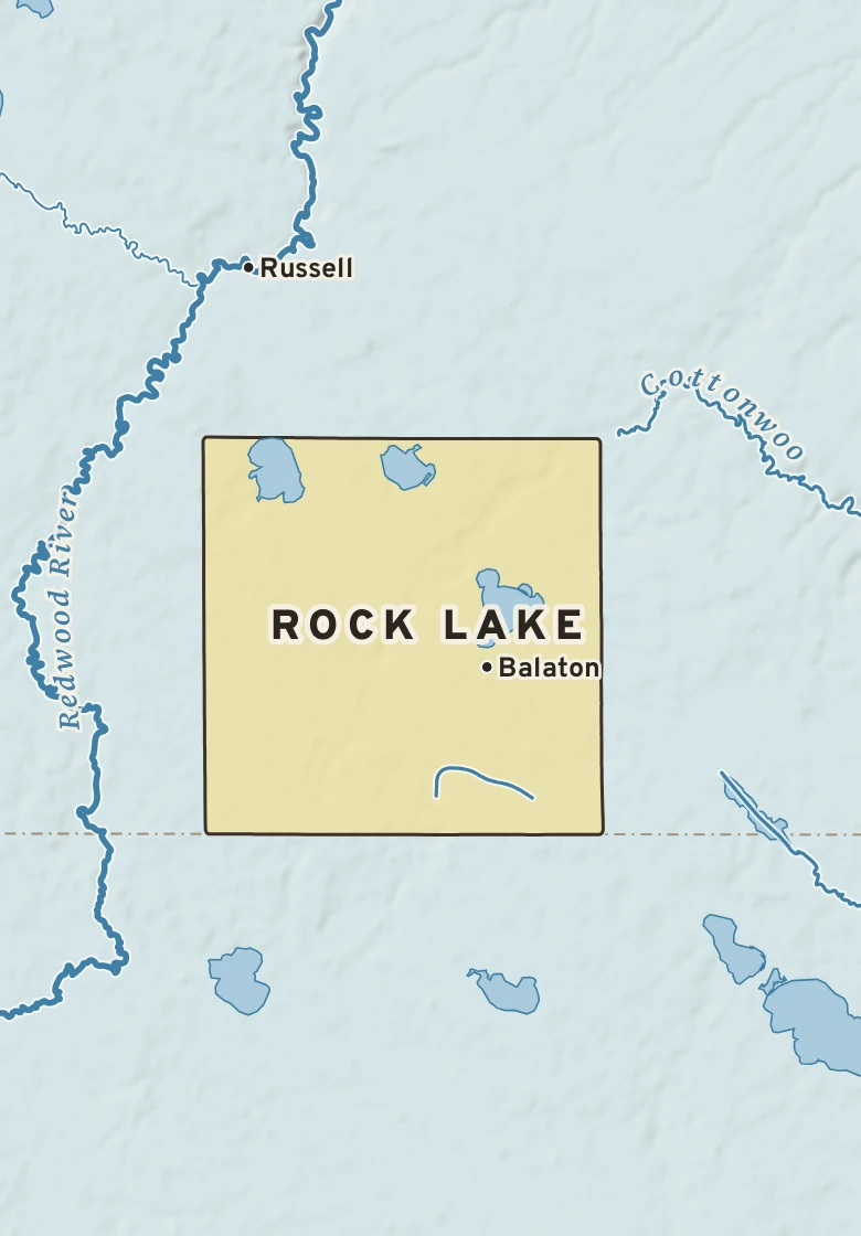 Atlas plate of Rock Lake, Minnesota.