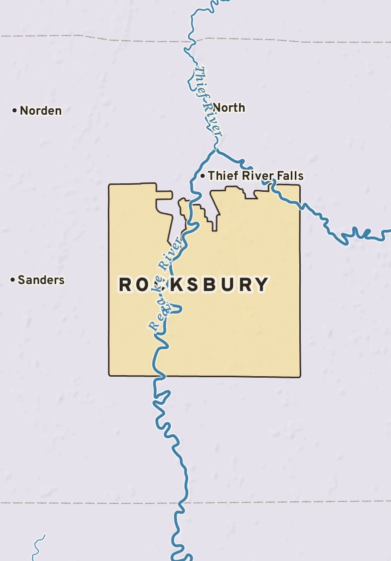 Atlas plate of Rocksbury, Minnesota.