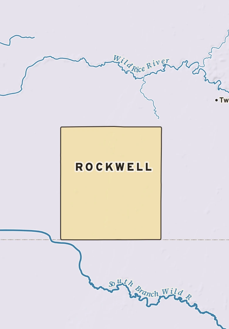 Atlas plate of Rockwell, Minnesota.