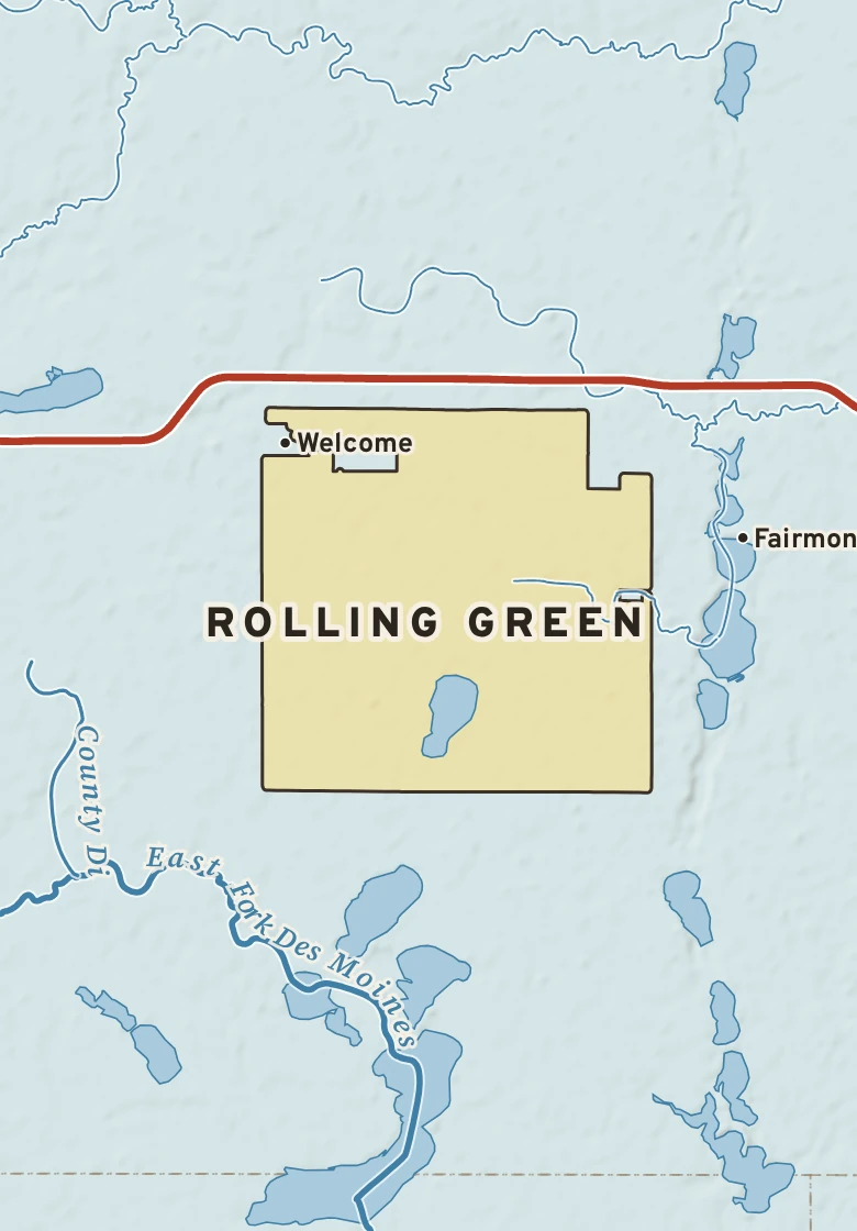 Atlas plate of Rolling Green, Minnesota.
