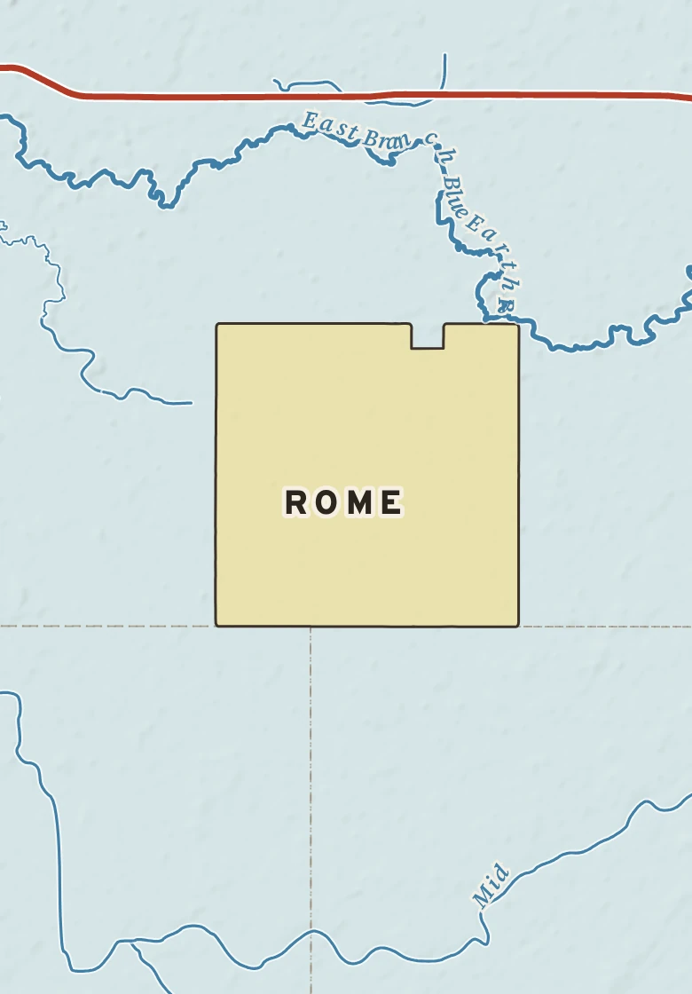 Atlas plate of Rome, Minnesota.