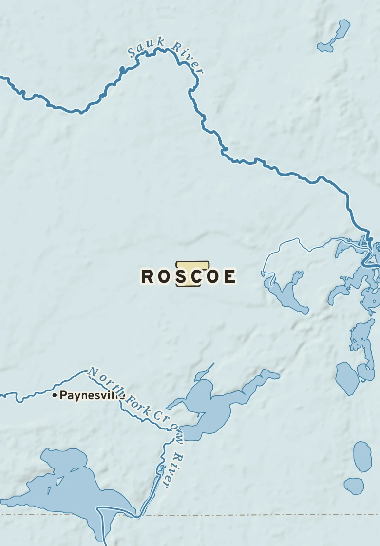 Atlas plate of Roscoe, Minnesota.