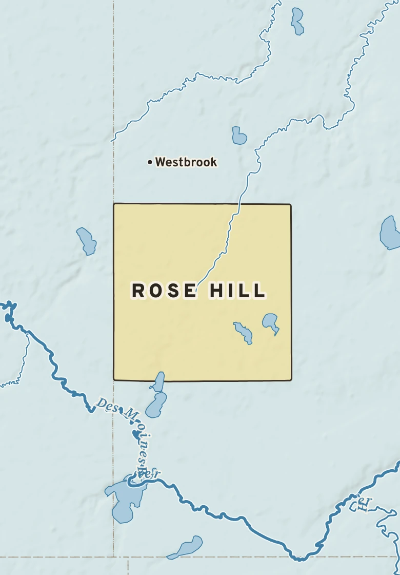 Atlas plate of Rose Hill, Minnesota.