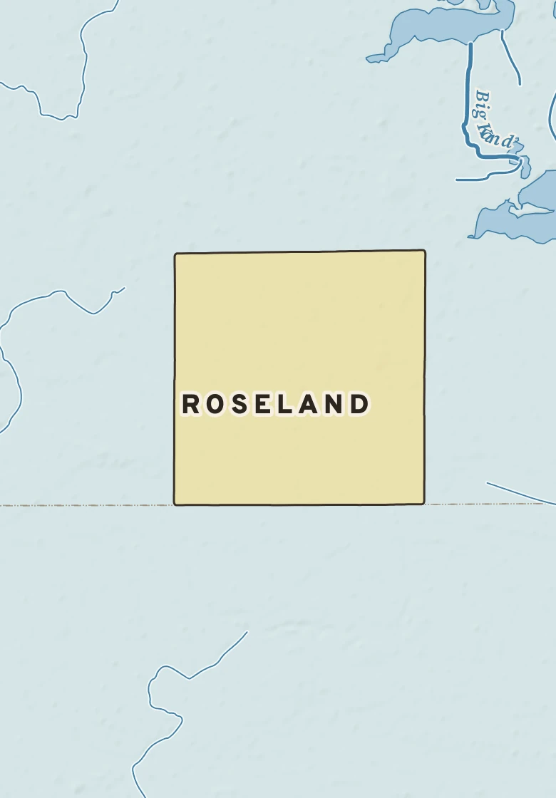 Atlas plate of Roseland, Minnesota.