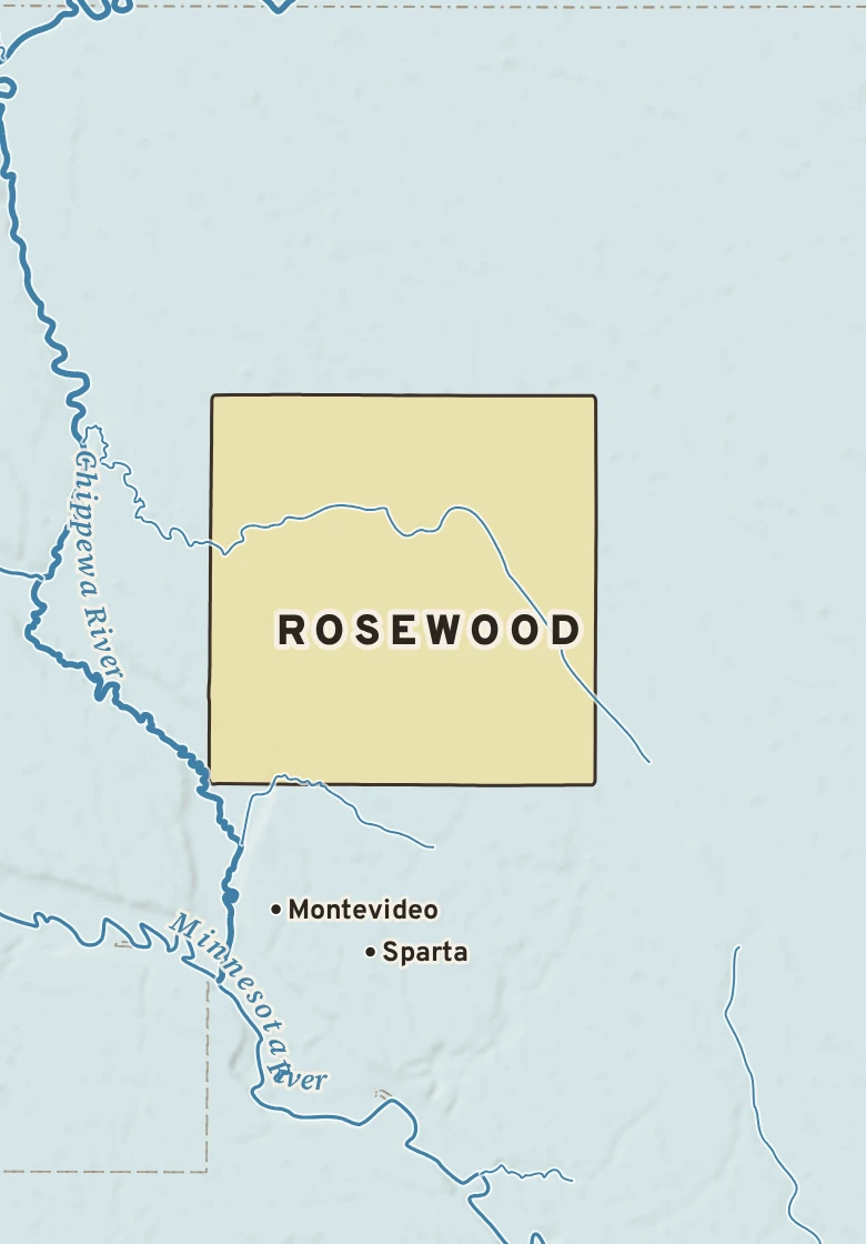 Atlas plate of Rosewood, Minnesota.
