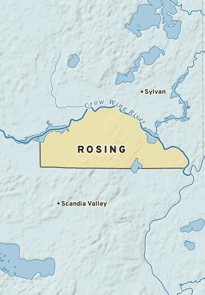 Atlas plate of Rosing, Minnesota.