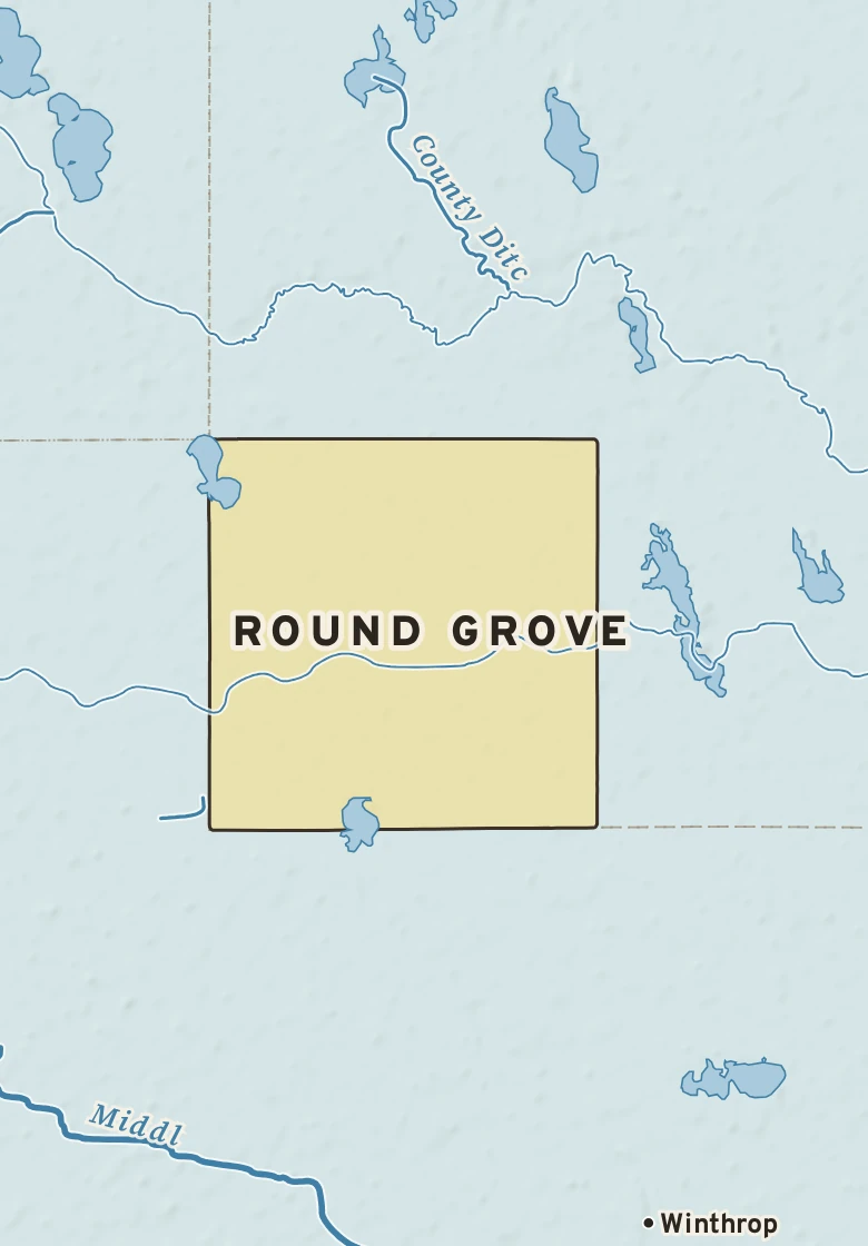 Atlas plate of Round Grove, Minnesota.