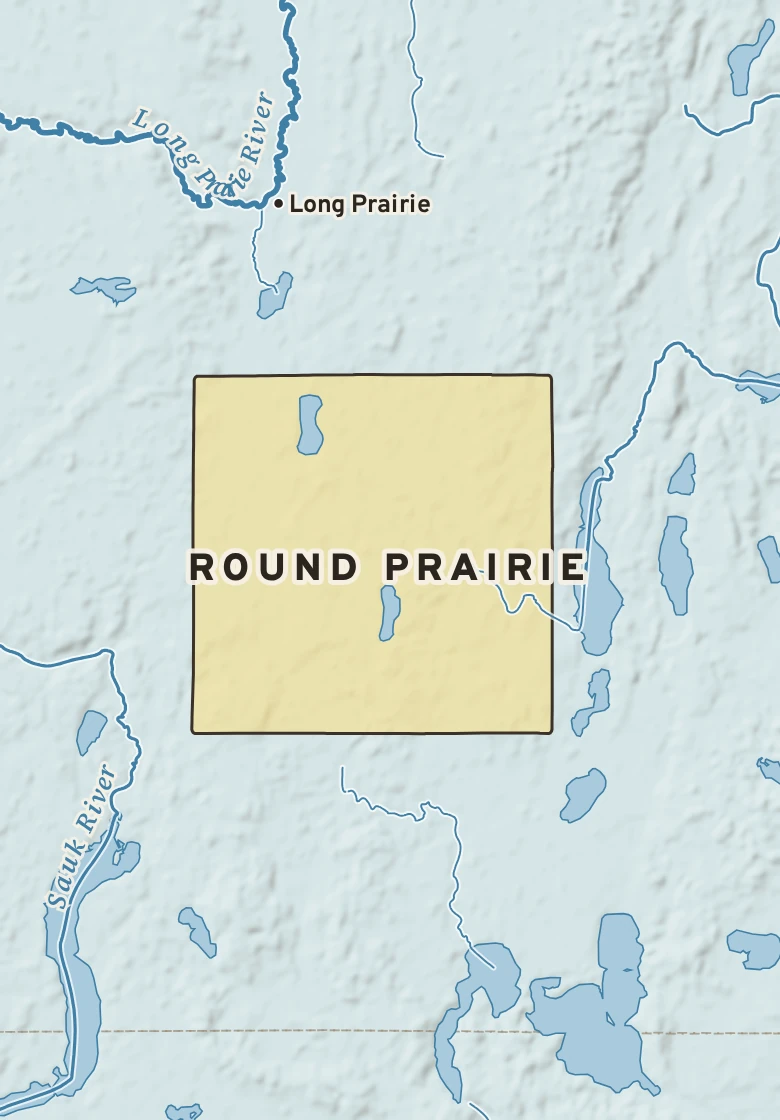 Atlas plate of Round Prairie, Minnesota.