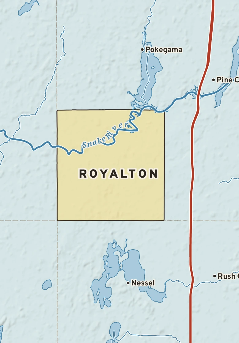 Atlas plate of Royalton, Minnesota.