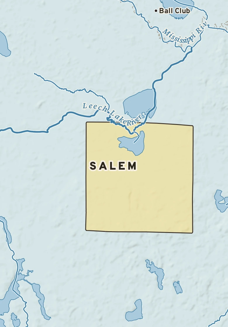 Atlas plate of Salem, Minnesota.