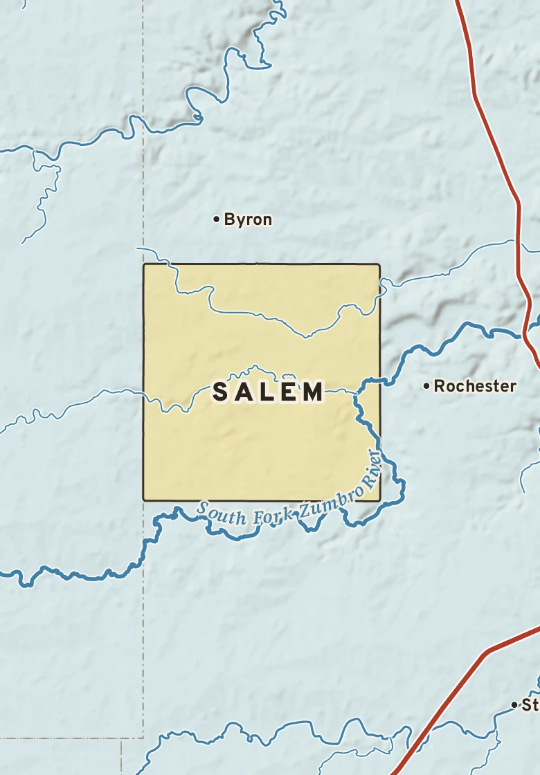 Atlas plate of Salem, Minnesota.
