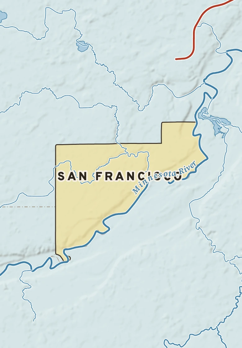 Atlas plate of San Francisco, Minnesota.