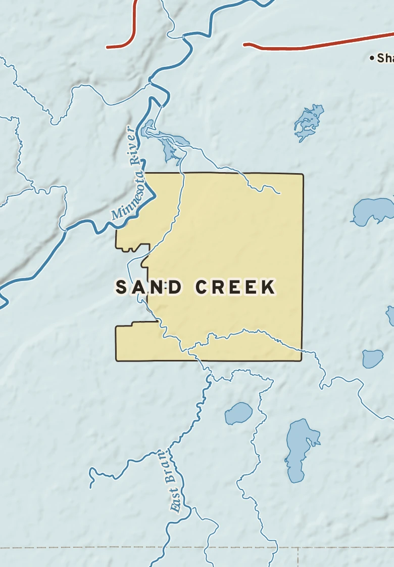Atlas plate of Sand Creek, Minnesota.
