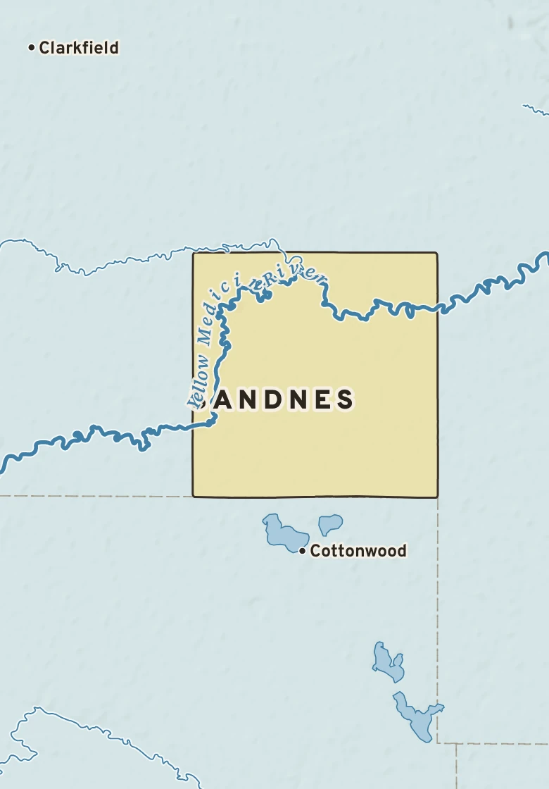 Atlas plate of Sandnes, Minnesota.
