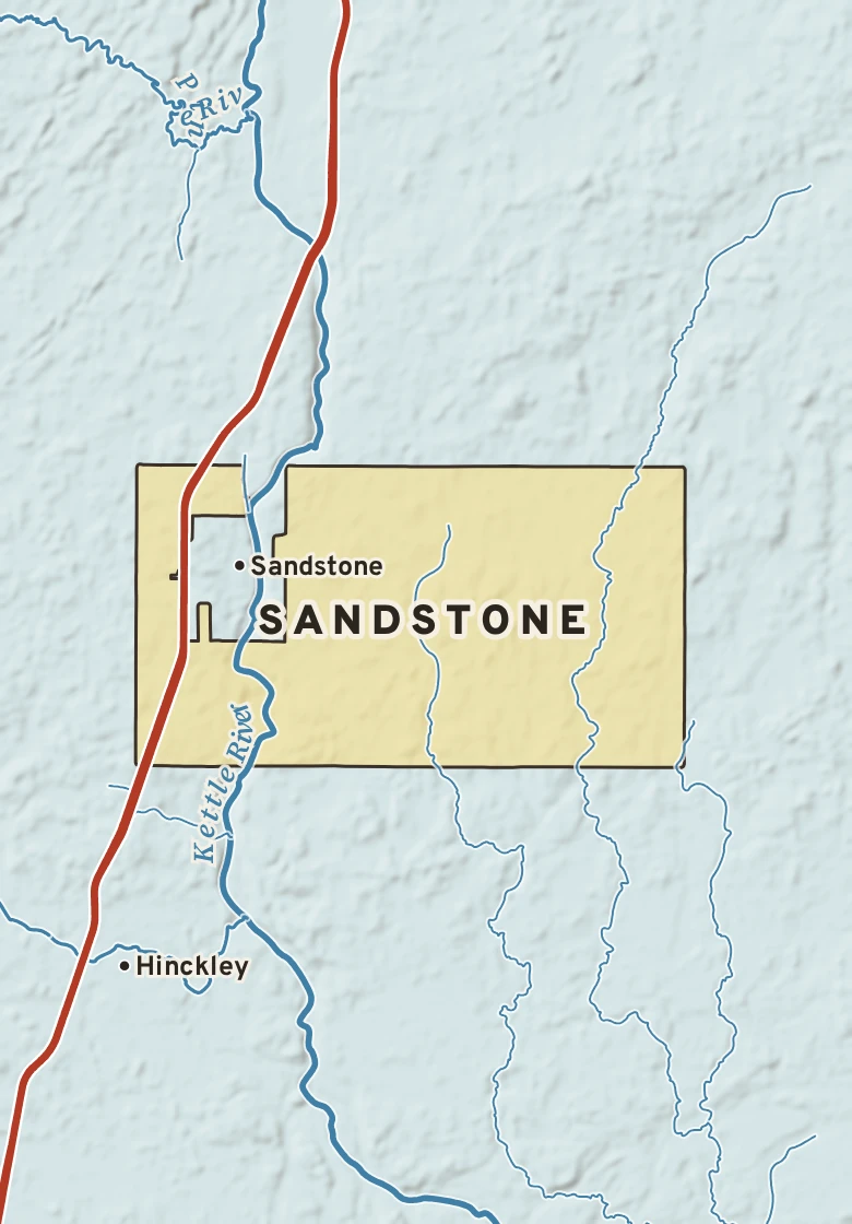 Atlas plate of Sandstone, Minnesota.