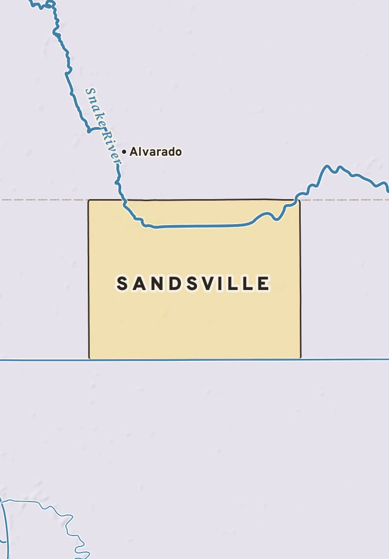 Atlas plate of Sandsville, Minnesota.