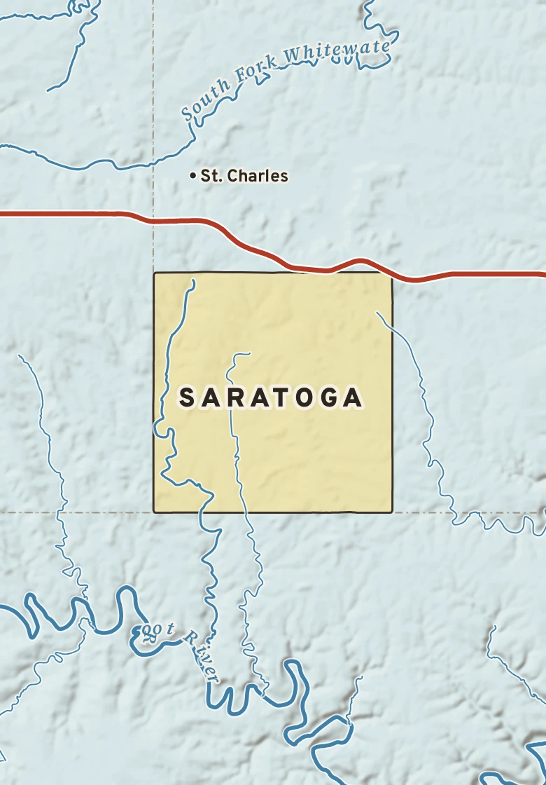 Atlas plate of Saratoga, Minnesota.