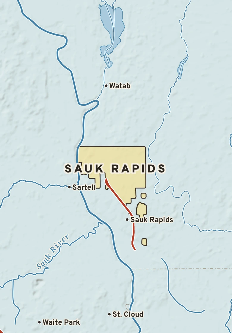 Atlas plate of Sauk Rapids, Minnesota.