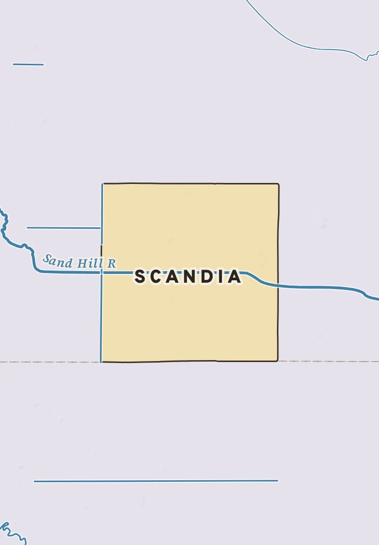Atlas plate of Scandia, Minnesota.