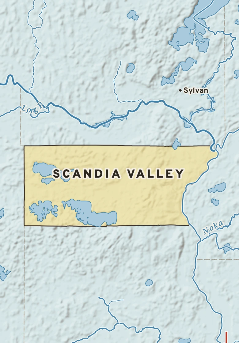 Atlas plate of Scandia Valley, Minnesota.