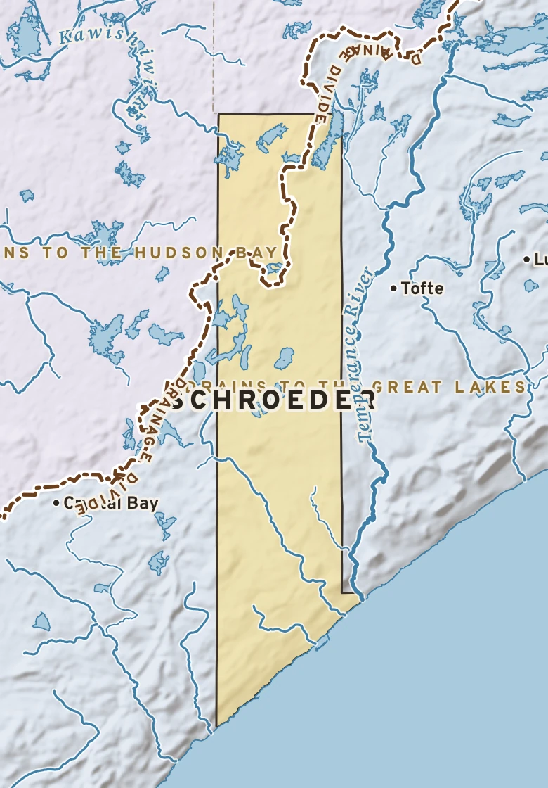Atlas plate of Schroeder, Minnesota.