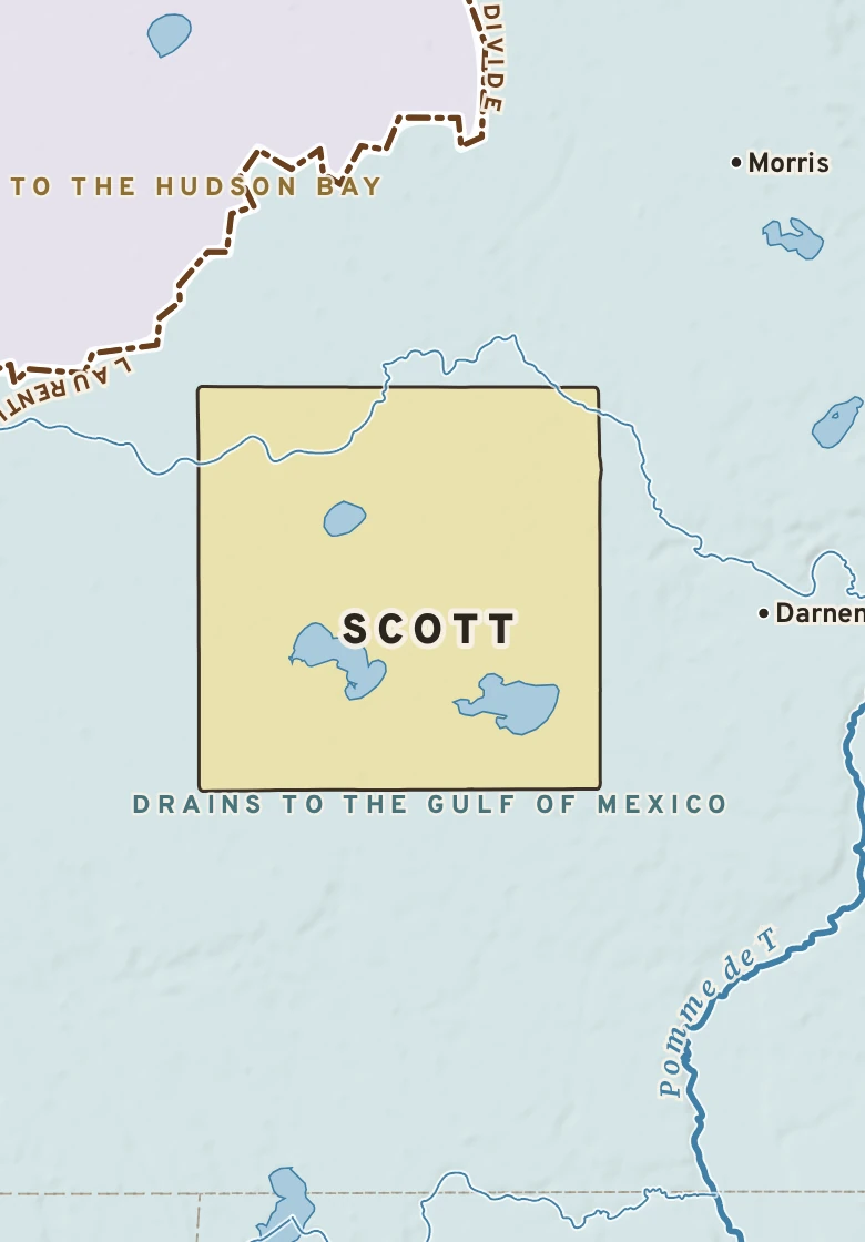 Atlas plate of Scott, Minnesota.