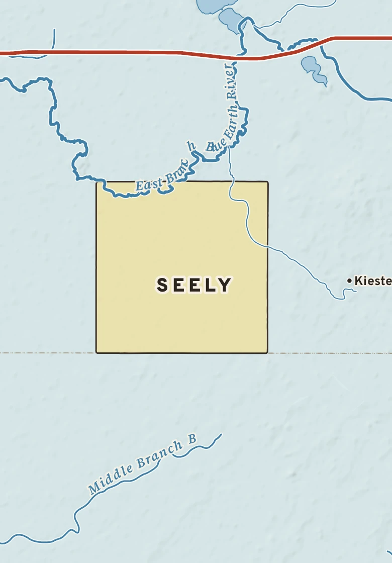 Atlas plate of Seely, Minnesota.