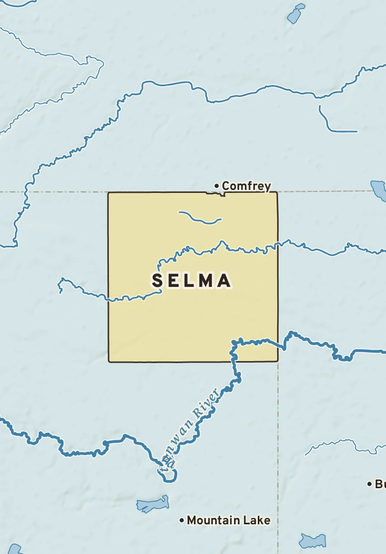 Atlas plate of Selma, Minnesota.