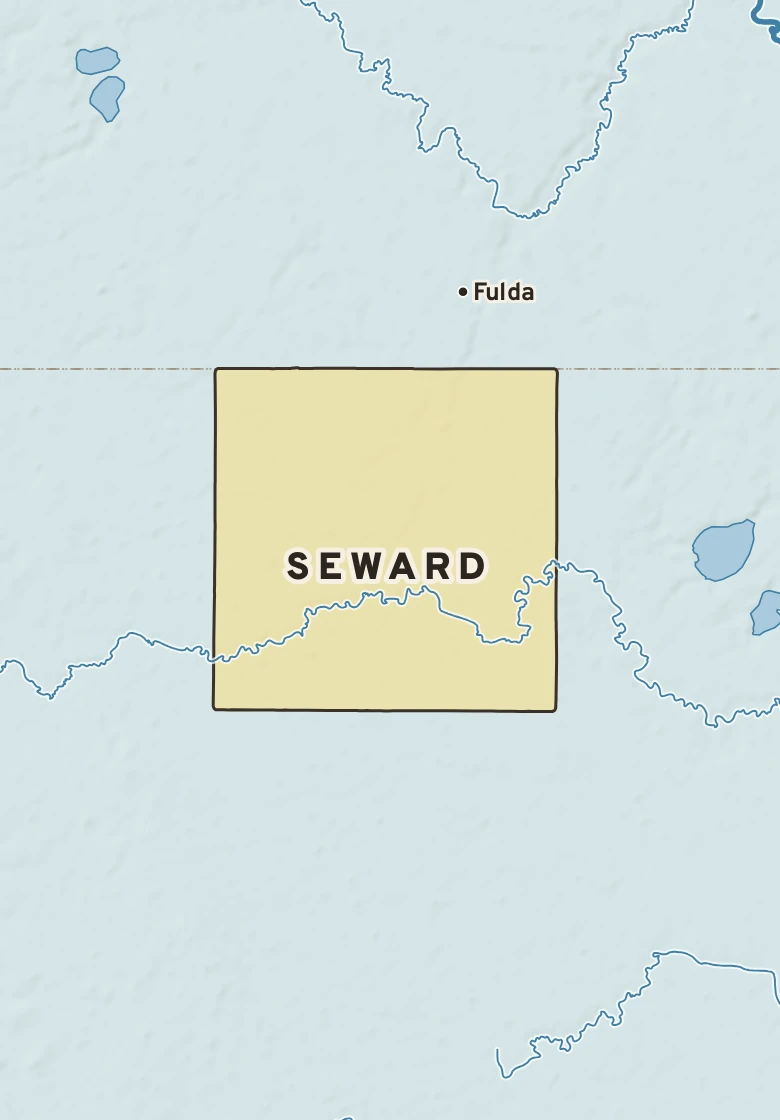 Atlas plate of Seward, Minnesota.