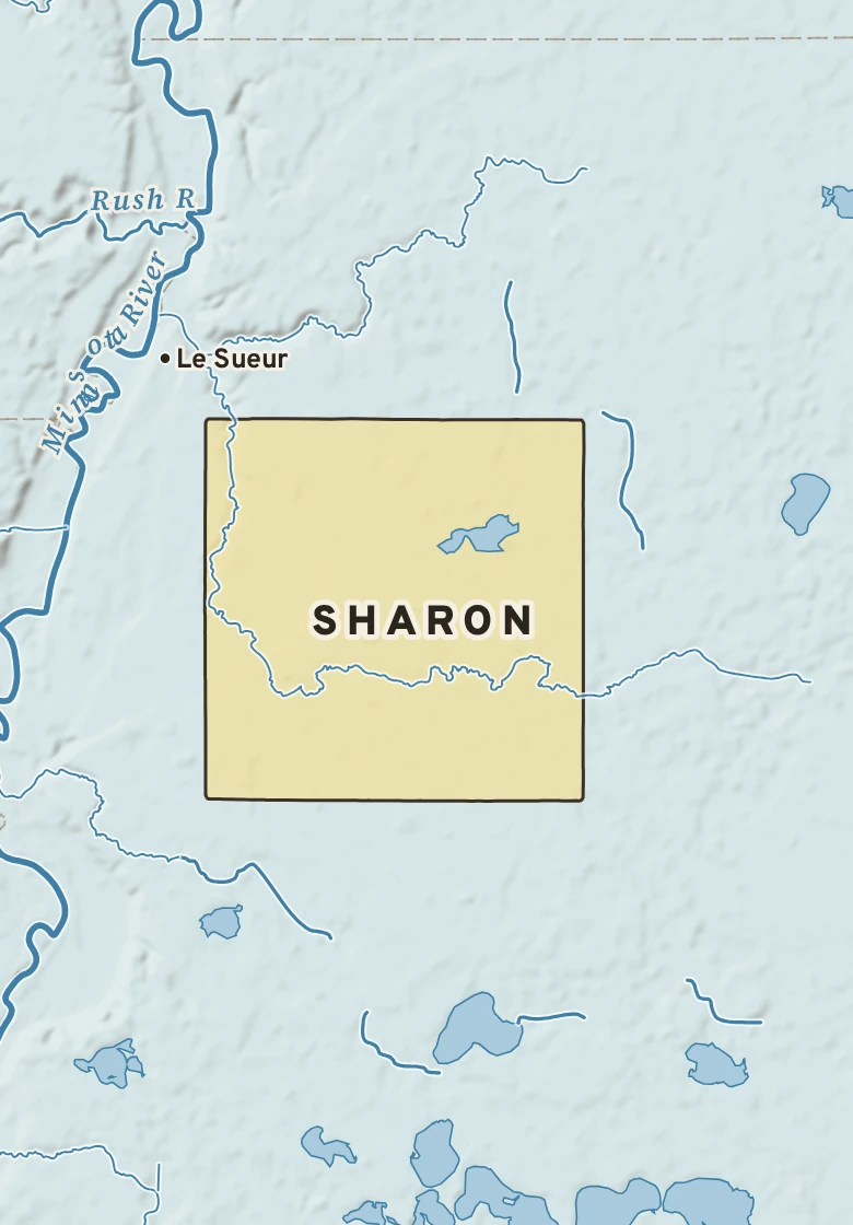 Atlas plate of Sharon, Minnesota.