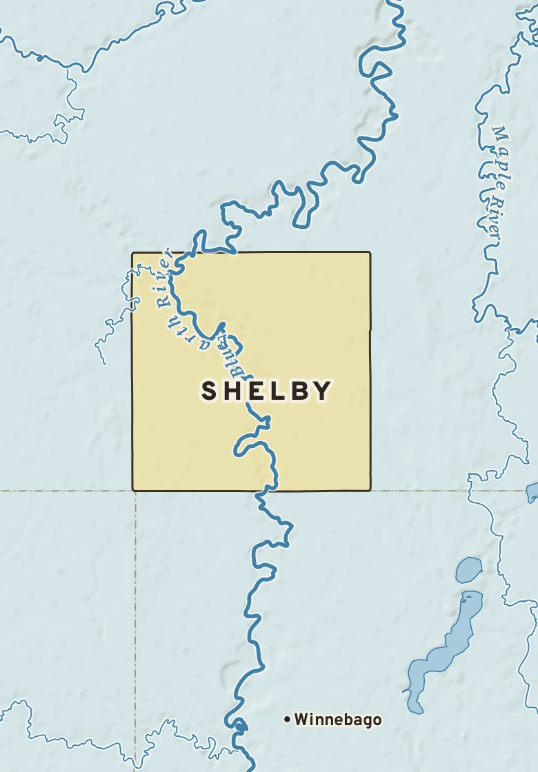 Atlas plate of Shelby, Minnesota.