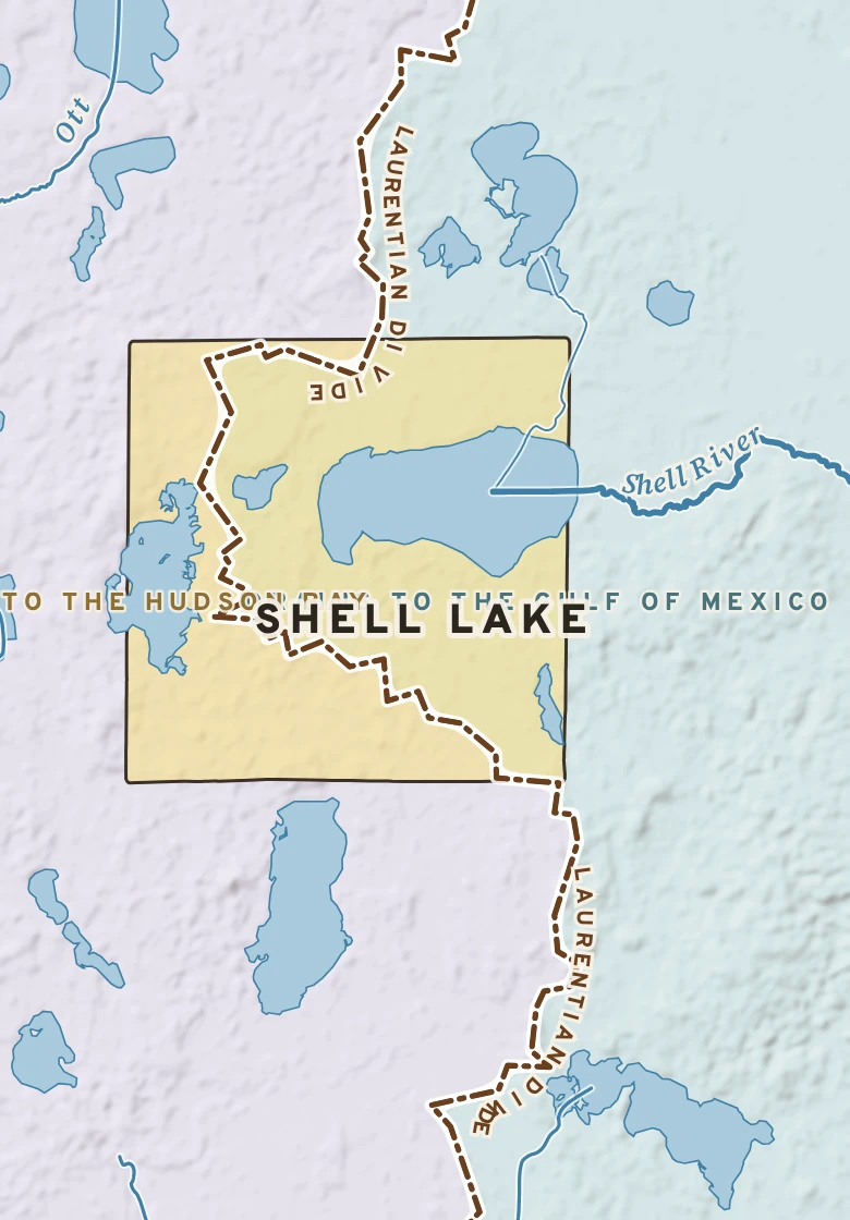 Atlas plate of Shell Lake, Minnesota.
