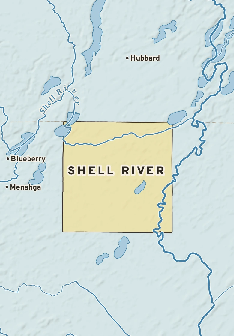 Atlas plate of Shell River, Minnesota.