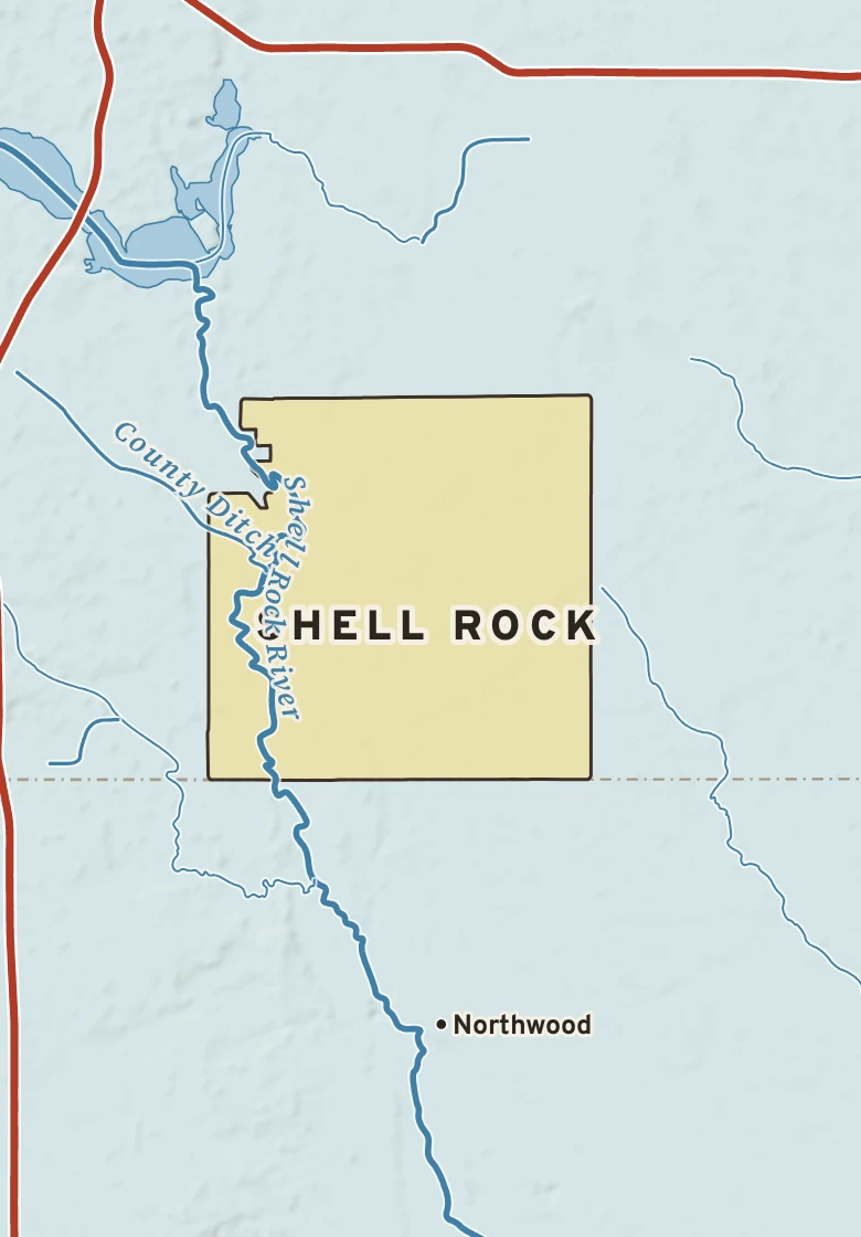 Atlas plate of Shell Rock, Minnesota.