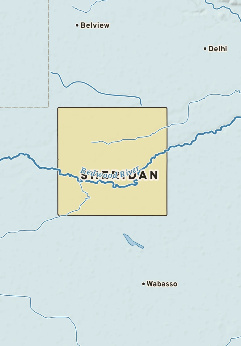 Atlas plate of Sheridan, Minnesota.