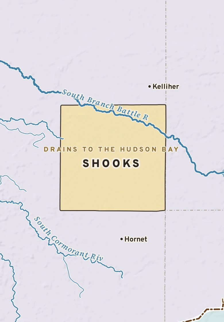 Atlas plate of Shooks, Minnesota.