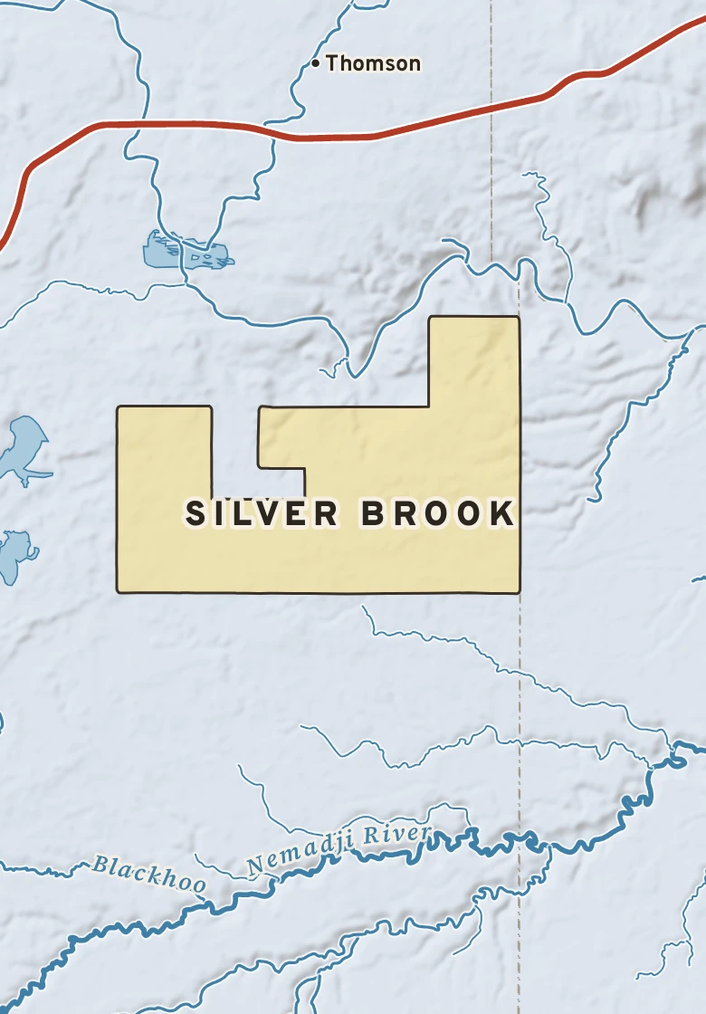 Atlas plate of Silver Brook, Minnesota.