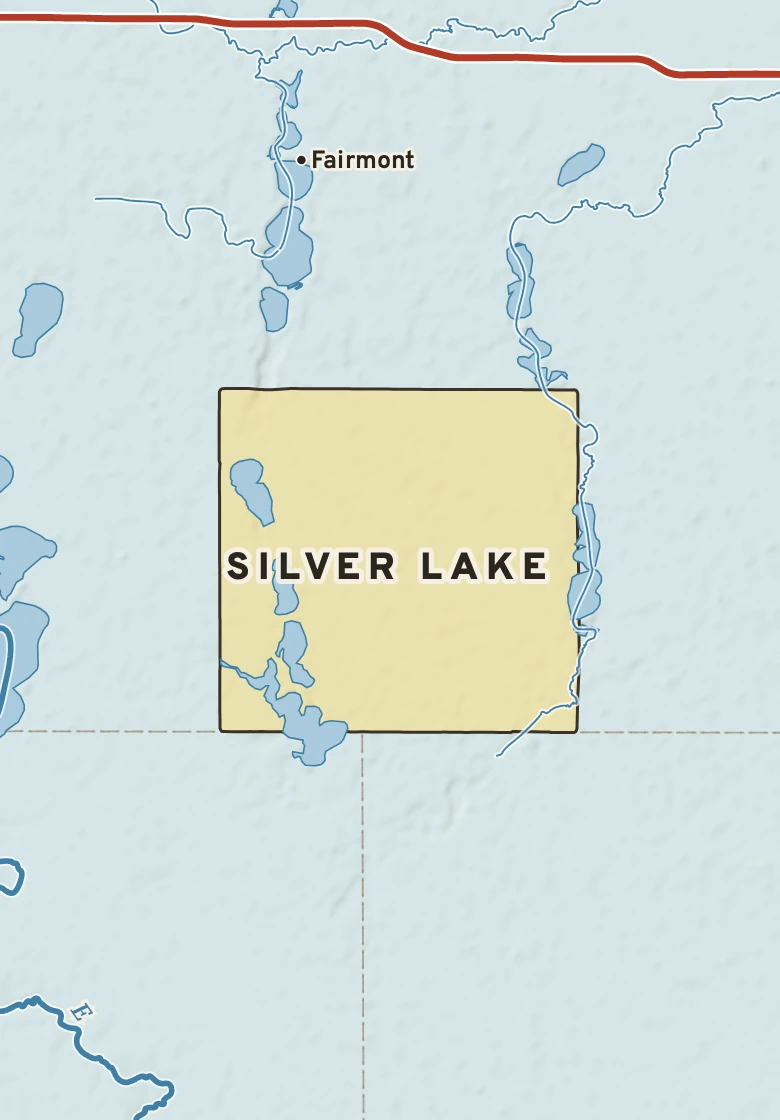 Atlas plate of Silver Lake, Minnesota.