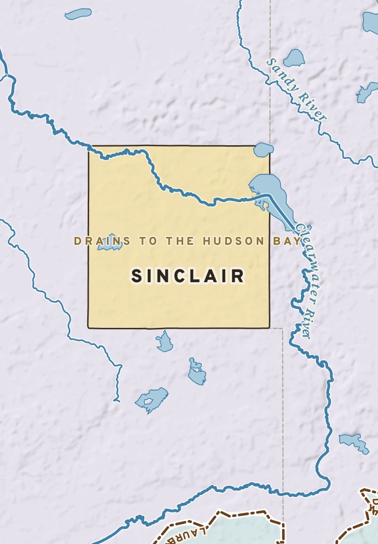 Atlas plate of Sinclair, Minnesota.