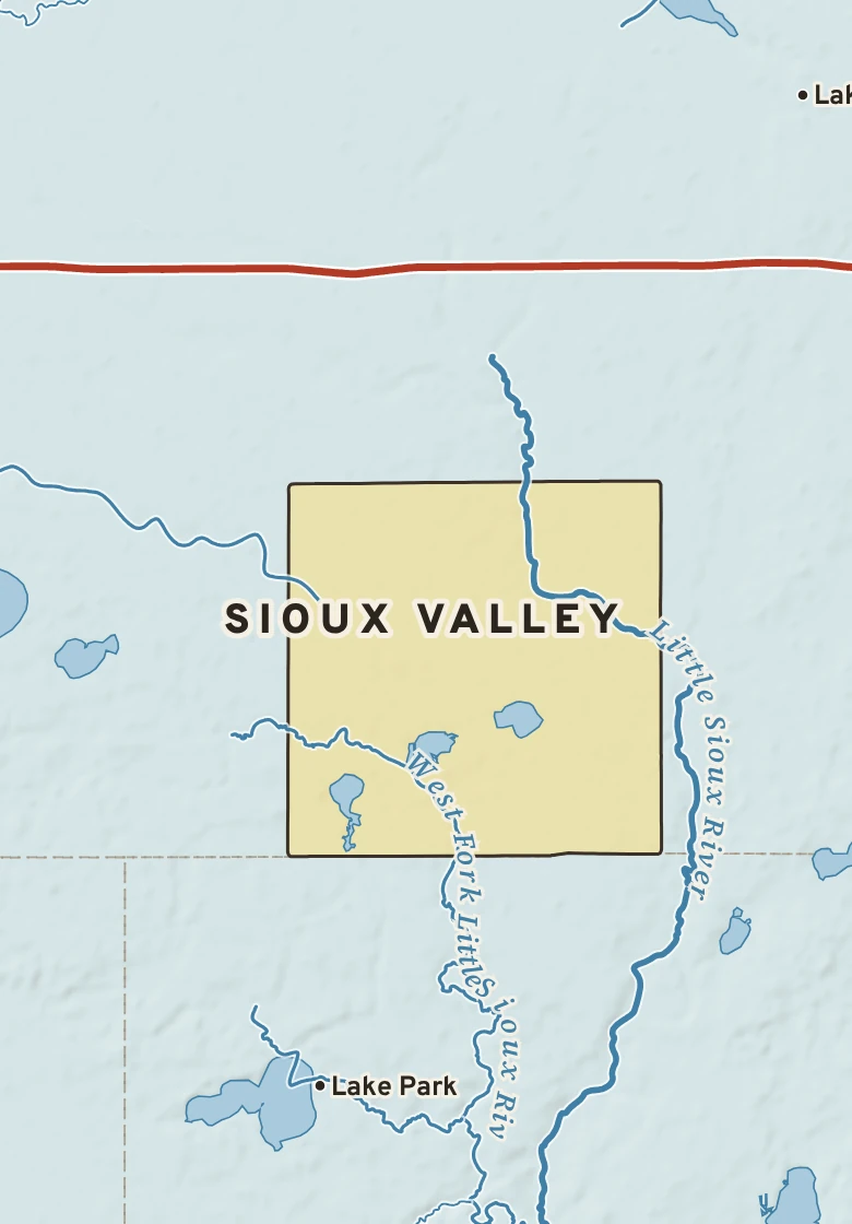 Atlas plate of Sioux Valley, Minnesota.