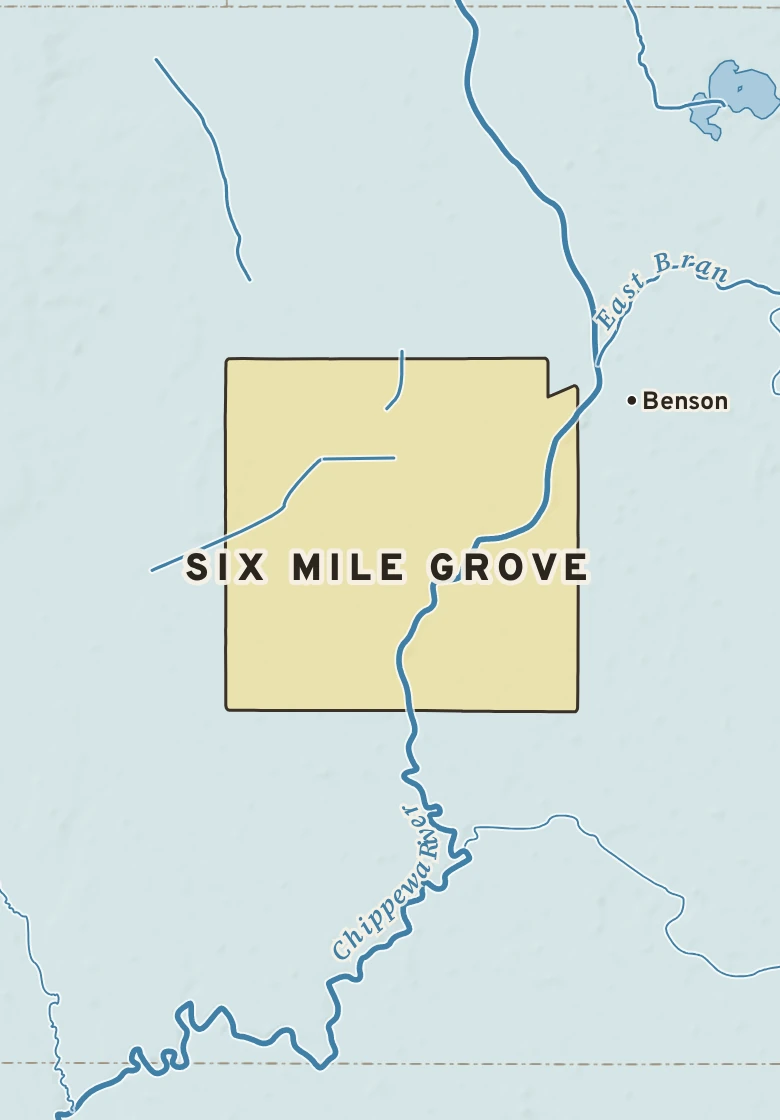 Atlas plate of Six Mile Grove, Minnesota.