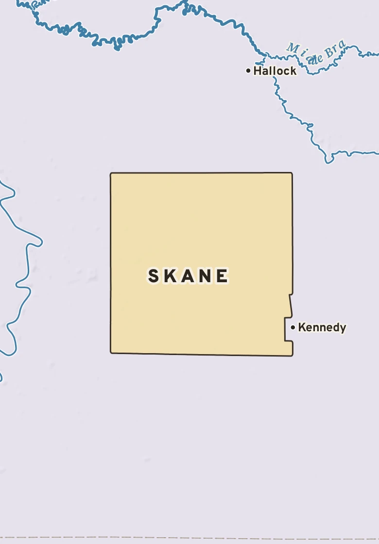 Atlas plate of Skane, Minnesota.