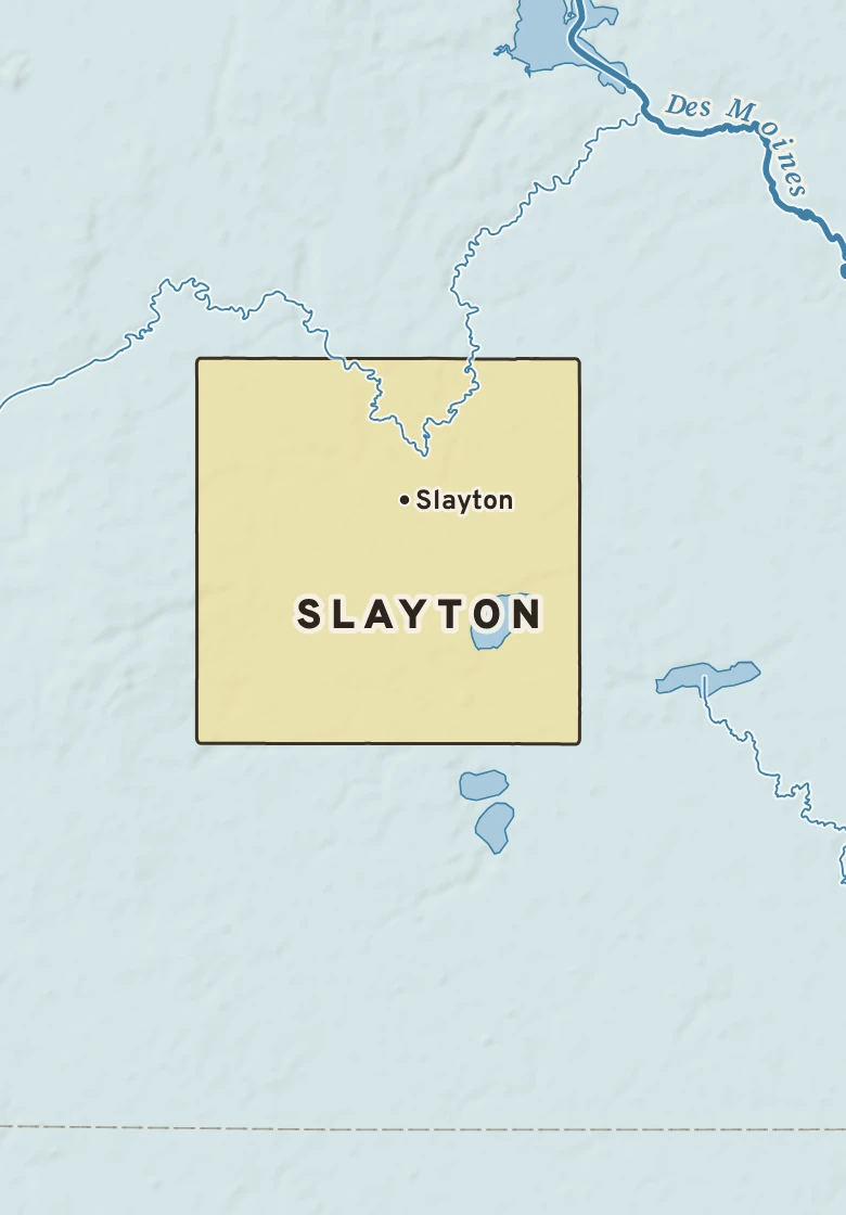 Atlas plate of Slayton, Minnesota.